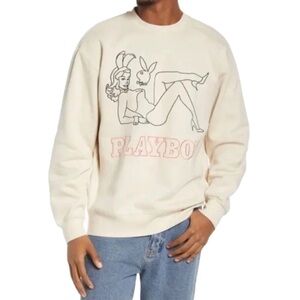 Playboy by PacSun 🕶️ Crewneck embroidered sweatshirt 🐰🦩